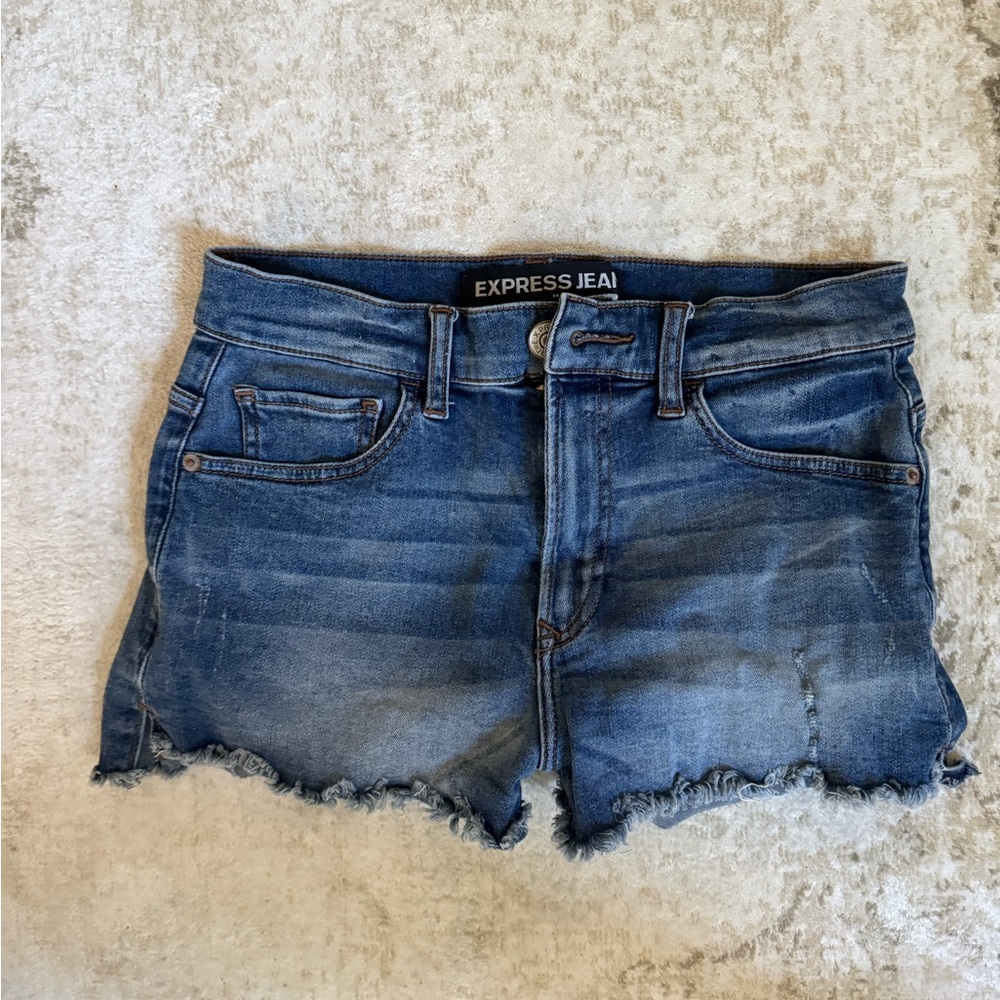 Express Vintage Denim MicroShort - Size 4
